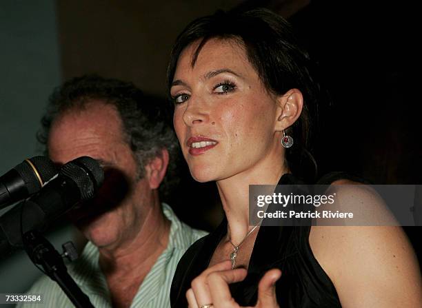 Actress Claudia Karvan attends the media launch of season 3 of Foxtel's drama "Love My Way" at Pavilion on the Park on February 15, 2007 in Sydney,...