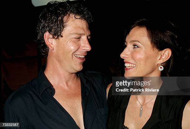Actors Claudia Karvan and Ben Mendelsohn attend the media launch of season 3 of Foxtel's drama "Love My Way" at Pavilion on the Park on February 15,...