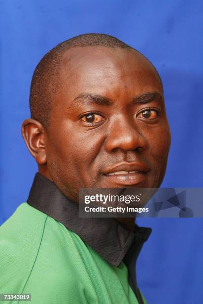 Headshot of Steve Tikolo of Kenya taken on February the 1st, 2007 in Nairobi, Kenya.