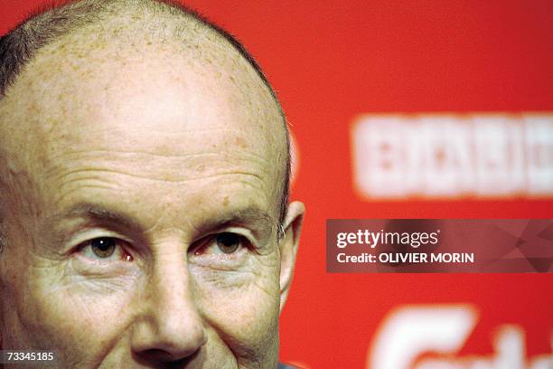 Swedish ski legend Ingemar Stenmark speaks during a press conference, 16 February 2007, at the Alpine World Ski Championships in Are. Ingemar...