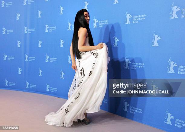 Chinese actress Fan Bing-Bing poses during a photocall for the film "Ping Guo - Lost in Beijing" by Chinese director Li Yu competing for the Golden...