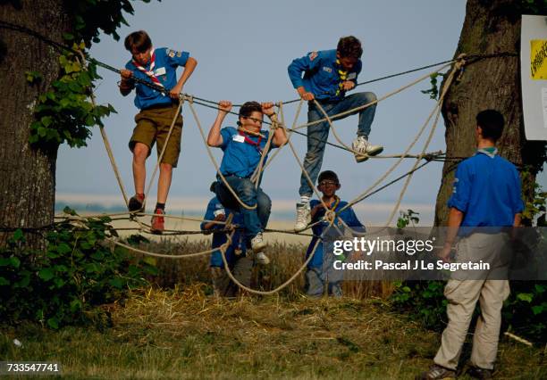 High Ropes Scouts 96 French Boy Scouts Stock Photos, High-Res Pictures, and Images ...