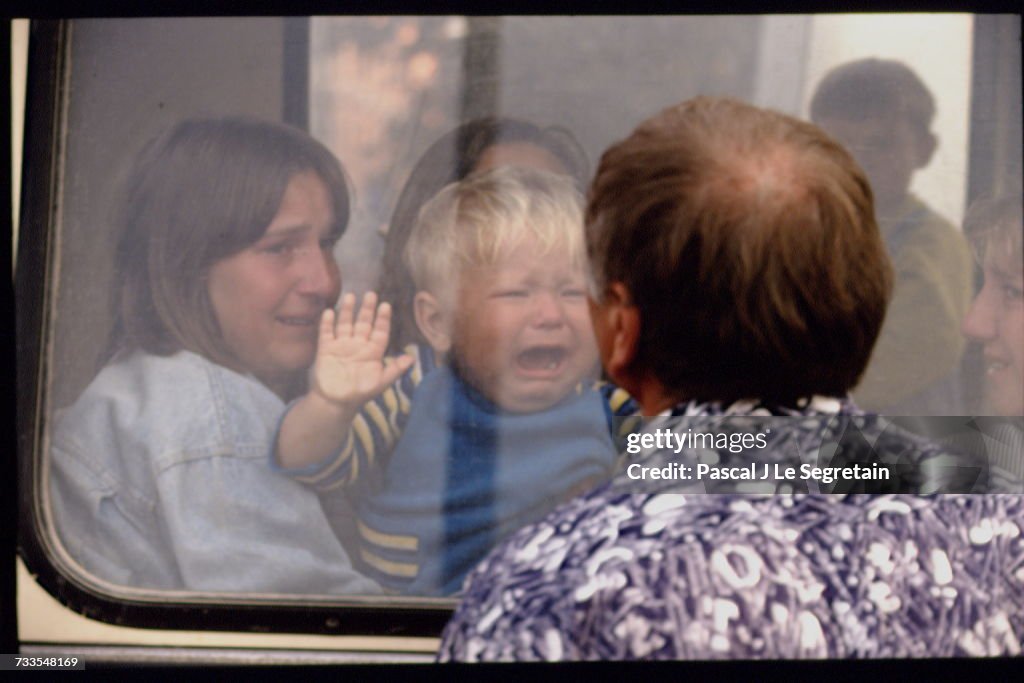 CIVIL WAR IN YUGOSLAVIA: BOSNIAN REFUGEES