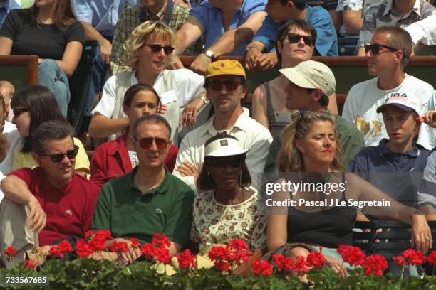 French actor Christophe Malavoy and his daughter Camille in the crowd.