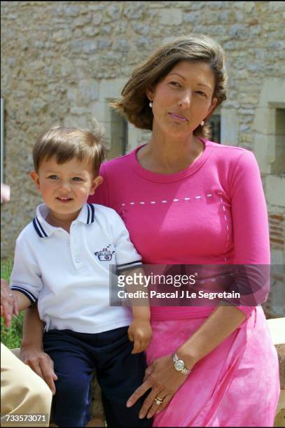 Alexandra Manley and her son Prince Nikolai of Denmark.