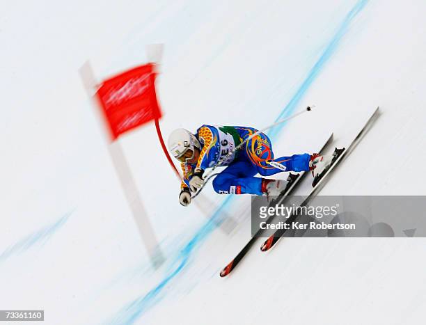 Patrik Jaerbyn of Sweden competes during the Nations Team Event on day sixteen of the FIS World Ski Championships on February 18, 2007 in Are, Sweden.