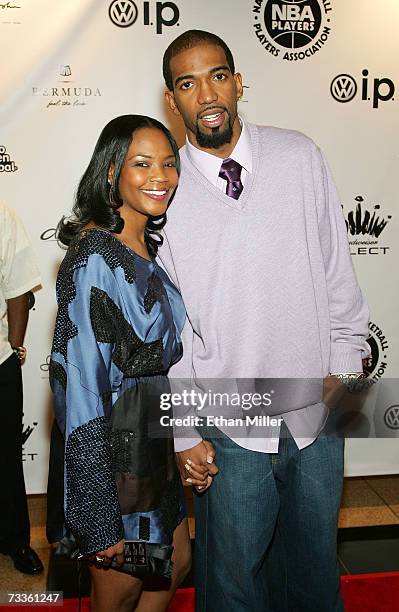 Richard Hamilton of the Detroit Pistons and a guest arrive at the 2007 NBPA All-Star Gala presented by Budweiser Select at the Mandalay Bay Events...