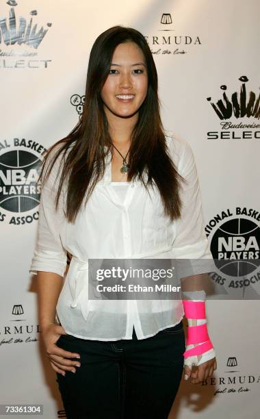 Michelle Wie arrives at the 2007 NBPA All-Star Gala presented by Budweiser Select at the Mandalay Bay Events Center on February 17, 2007 in Las...