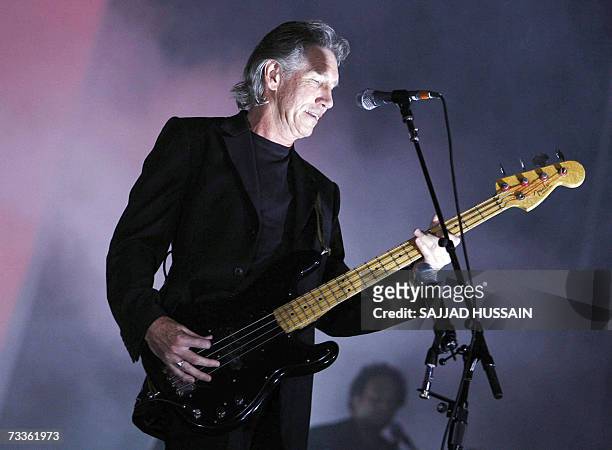 British musician Roger Waters performs on stage during a concert in Mumbai, 18 February 2007. Waters, co-founder and principal songwriter of the...