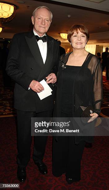 Julian Glover and Isla Blair attend the Laurence Olivier Awards reception held at the Grosvenor House on February 18, 2007 in London, England.