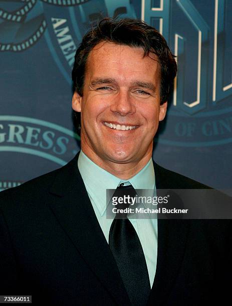 Actor David James Elliott poses in the press room at the 21st Annual American Society of Cinematographers Achievement Awards at the Hyatt Regency...