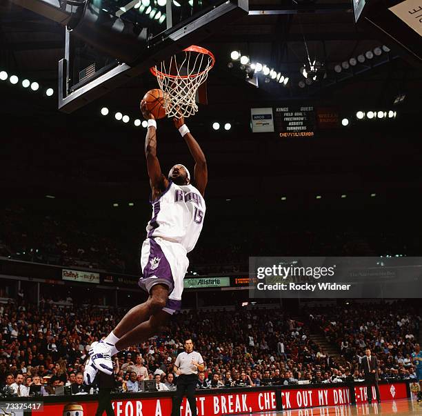 John Salmons of the Sacramento Kings shoots a layup during a game against the New Orleans/Oklahoma City Hornets at Arco Arena on February 5, 2007 in...