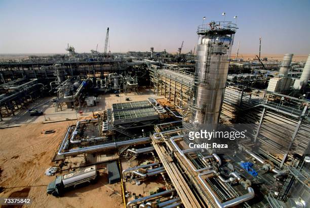 Construction continues for the Haradh Natural Gas And Oil Development Project, to build a gas plant which delivers gas to the Saudi population and...