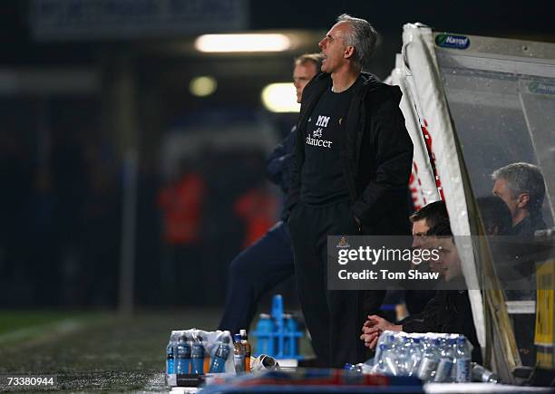 Mick McCarthy the manager of Wolves looks on during the Coca-Cola Championship match between Ipswich Town and Wolverhampton Wanderers at Portman Road...