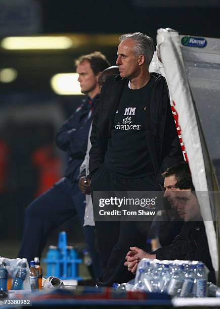 Mick McCarthy the manager of Wolves looks on during the Coca-Cola Championship match between Ipswich Town and Wolverhampton Wanderers at Portman Road...