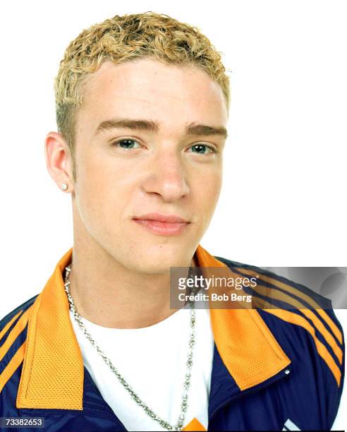 Justin Timberlake from pop group *NSYNC, poses for an August 1999 portrait in Los Angeles, California.