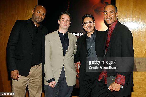 Director Nelson George, Cable Positive Vice President of Development Thomas Henning, HBO Director of Regional Public Relations David Castro and Black...