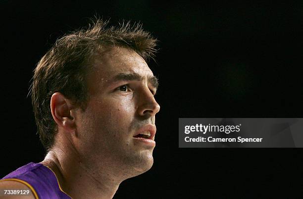 Jason Smith of the Kings looks on after losing game two of the NBL semi final series between the Sydney Kings and the Brisbane Bullets at the Sydney...