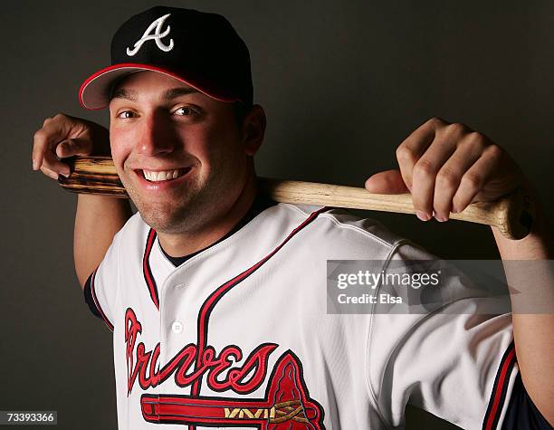 Jeff Francoeur#7 poses for a portrait during the Atlanta Braves Photo Day on February 22, 2007 at The Ballpark at Disney's Wide World of Sports in...