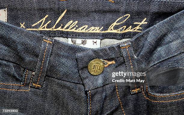 William Rast jeans are seen on the rack during a promotion for the brand by founder Trace Ayala at the Nordstrom International Plaza store Thursday,...