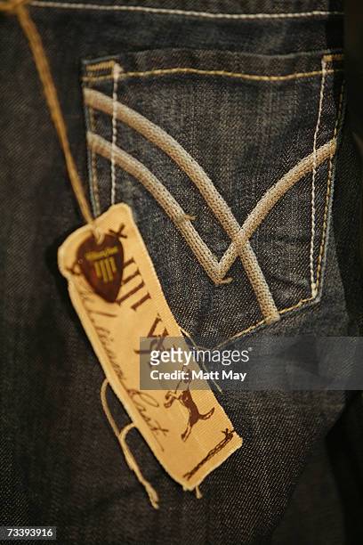 William Rast jeans are seen on the rack during a promotion for the brand by founder Trace Ayala at the Nordstrom International Plaza store Thursday,...