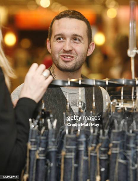 William Rast founder Trace Ayala promotes the clothing brand he created with best friend Justin Timberlake at the Nordstrom International Plaza store...