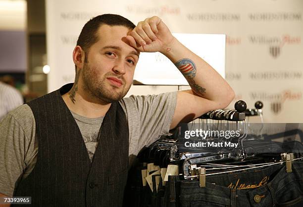 William Rast founder Trace Ayala promotes the clothing brand he created with best friend Justin Timberlake at the Nordstrom International Plaza store...