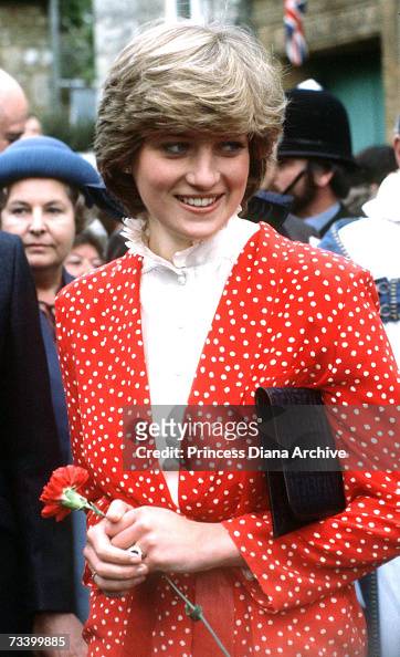 Lady Diana Spencer visits the town of Tetbury shortly after her... News ...