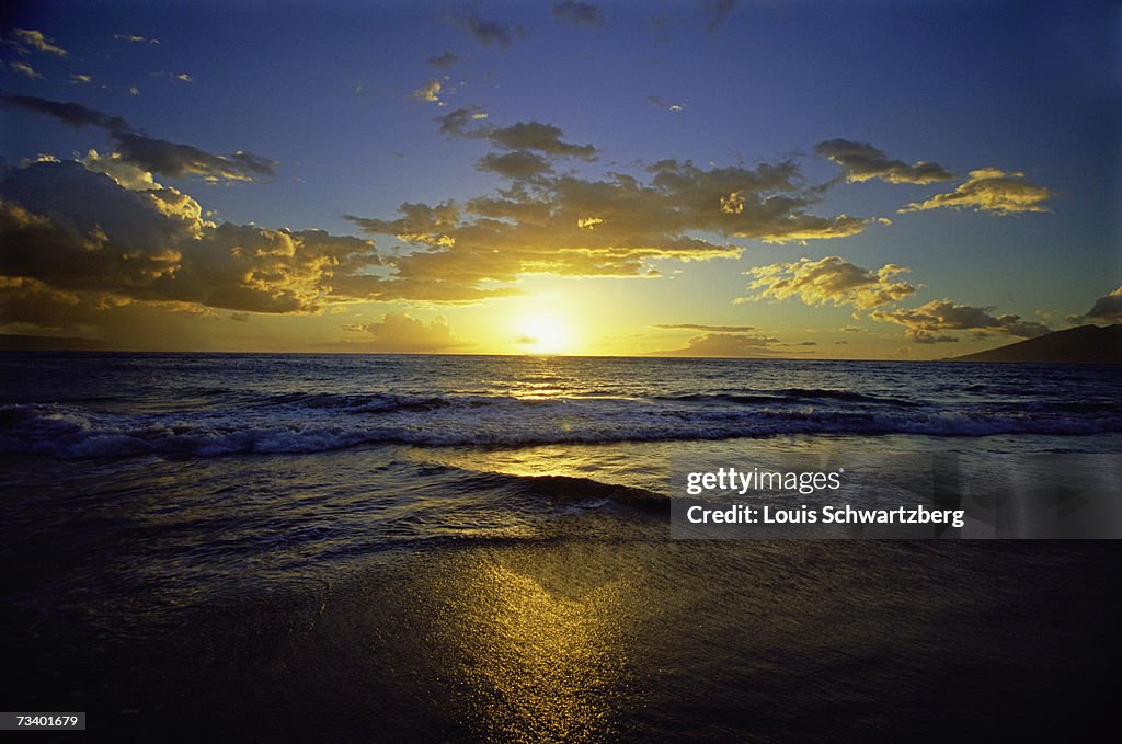 Sunset over sea, Hawii, USA