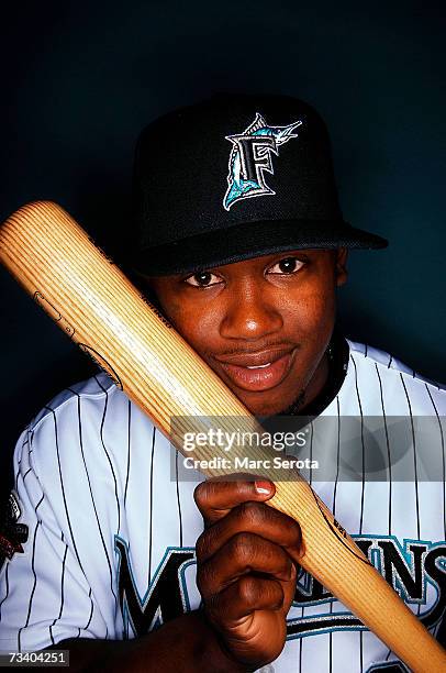 Hanley Ramirez of the Florida Marlins poses during Photo Day on February 23, 2007 at the Marlins training facility in Jupiter, Florida.