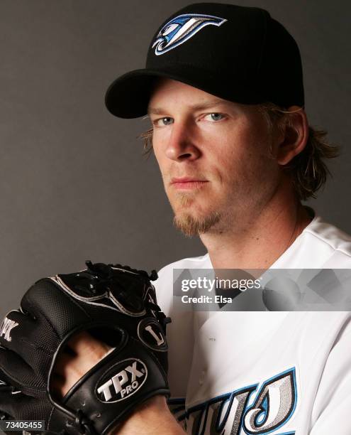 Burnett poses for a portrait during the Toronto Blue Jays Photo Day on February 23, 2007 at the Bobby Mattick Training Center in Dunedin, Florida.