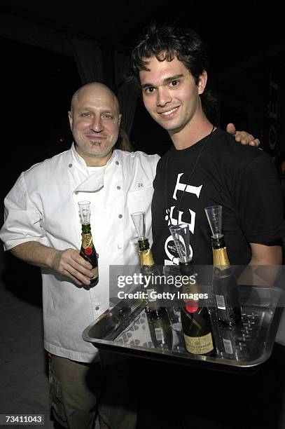Chef Tom Colicchio of "Top Chef" at Moet Bubble Q during the South Beach Wine and Food Festival on February 23, 2007 in Miami Beach, Florida.