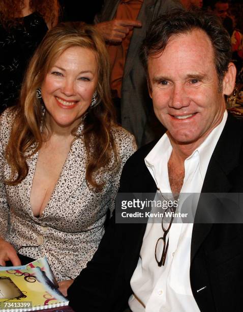 Actress Catherine O'Hara and husband Bo Welch in the audience during the 22nd Annual Film Independent Spirit Awards held at Santa Monica Beach on...