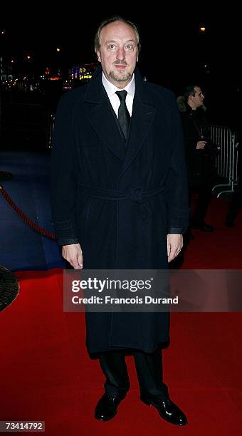 French actor Bernard Farcy arrives at the 32nd Cesars French film awards ceremony at the Chatelet theater on February 24, 2007 in Paris, France.