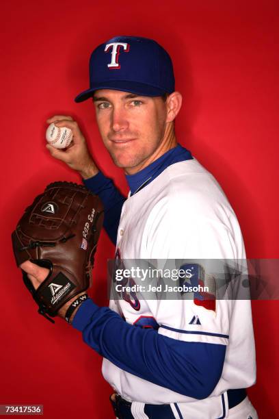 Willie Eyre of the Texas Rangers poses for a portrait during spring training Photo Day on February 25, 2007 in Surprise, Arizona.