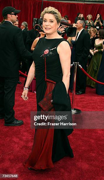 Actress Catherine Deneuve attends the 79th Annual Academy Awards held at the Kodak Theatre on February 25, 2007 in Hollywood, California.