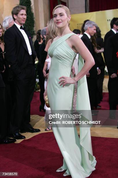 Hollywood, UNITED STATES: British actress Kate Winslet arrives at the 79th Academy Awards in Hollywood, California, 25 February 2007. AFP...