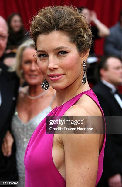 Actress Jessica Biel attends the 79th Annual Academy Awards held at the Kodak Theatre on February 25, 2007 in Hollywood, California.