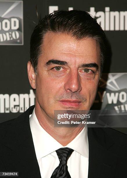 Actor Chris Noth attends the Entertainment Weekly Academy Awards viewing party at Elaine's on February 25, 2007 in New York City.