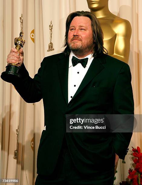 Winner of Best Writing, Screenplay Based on Material Previously Produced or Published for "The Departed" William Monahan poses during the 79th Annual...