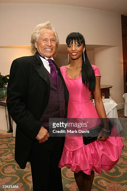 Producer and dinner chairman Peter Nygard and guest attend the 17th Annual Night Of 100 Stars Oscar Gala held at the Beverly Hills Hotel on February...