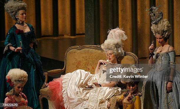 Costume sets from Marie Antoinette is seen onstage during the 79th Annual Academy Awards at the Kodak Theatre on February 25, 2007 in Hollywood,...