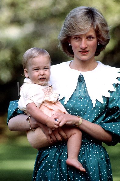 Princess Diana in the grounds...