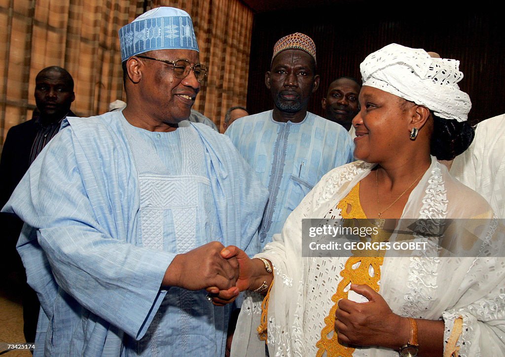 Rabiatou Serah Diallo (R), secretary gen...