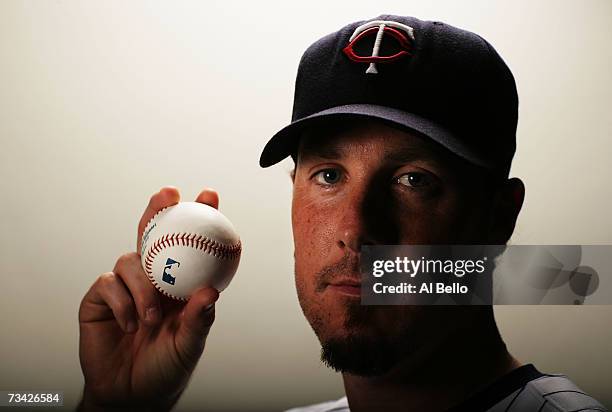 Joe Nathan of the Minnesota Twins poses during Photo Day on February 26, 2007 at Hammond Stadium in Fort Myers, Florida.