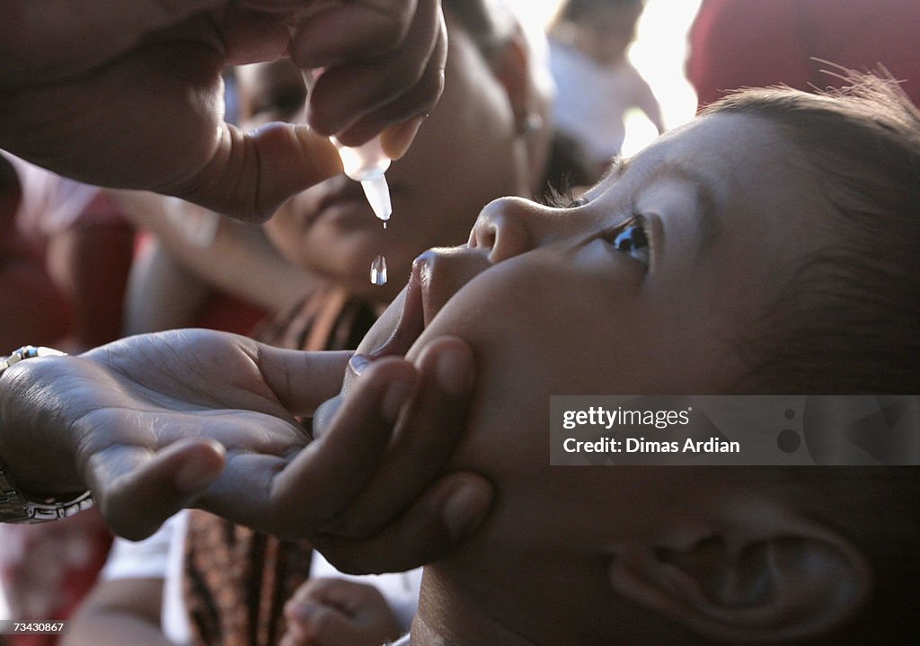 Measles Immunization drive in Jakarta