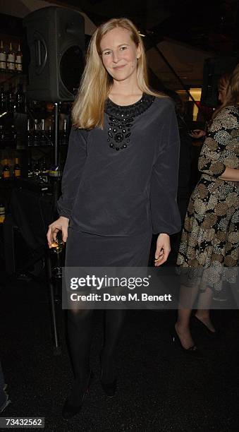 Alannah Weston arrive at the Holly Peterson's 'The Manny' Book launch party held at Selfridges on February 26, 2007 in London, England.