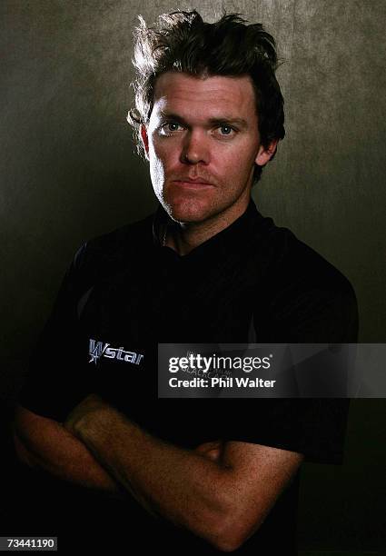 Lou Vincent of New Zealand poses during the New Zealand cricket team portrait session at Eden Park on February 28, 2007 in Auckland, New Zealand. The...