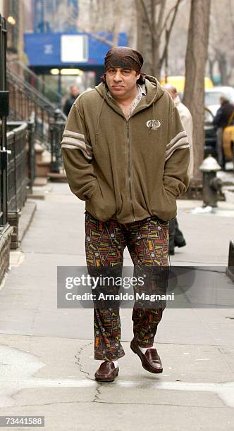 Actor/musician Steve Van Zandt walks around midtown Manhattan February 27, 2007 in New York City.