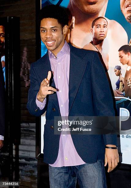 Actor Alphonso McAuley arrives at a special screening of the Lionsgate film "Pride" at the Prince Theater February 27, 2007 in Philadelphia,...